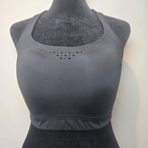 Athleta Phenomena Sports Bra 32DD Wireless Padded Womens Black